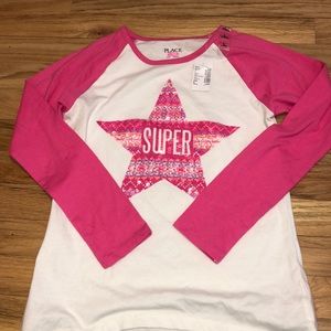 Girls “SUPER” long sleeve shirt